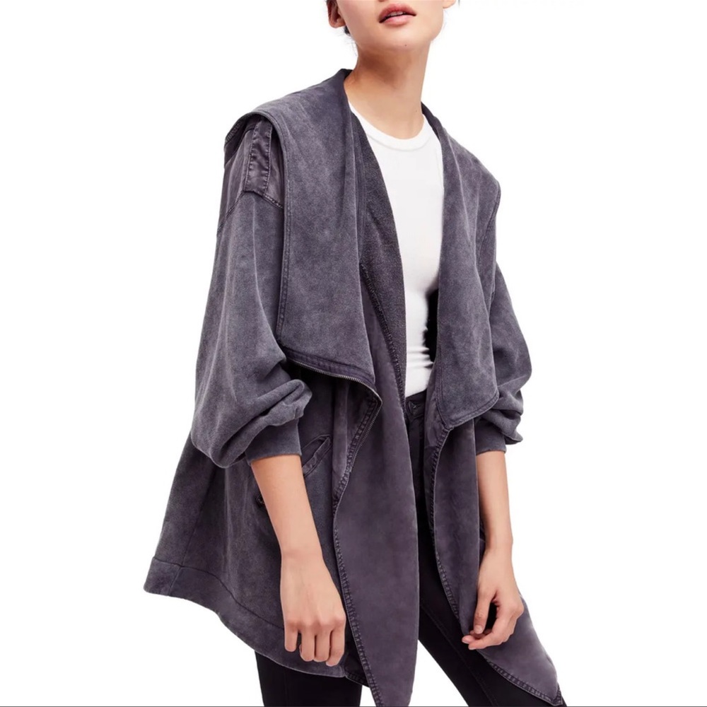 Free people c’mon hooded cardigan
